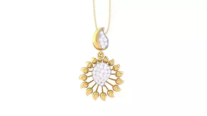 Women Pendant 3dm STL OBJ FBX Renders Details