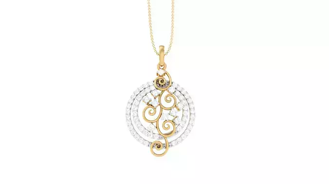 Women Pendant 3dm STL OBJ FBX Renders Details