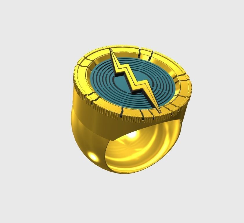 The Flash Ring 3D model 3D printable CGTrader