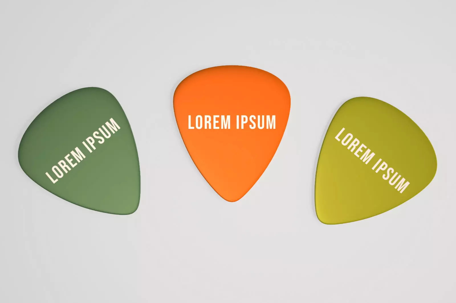 Plectrum guitar 3D model
