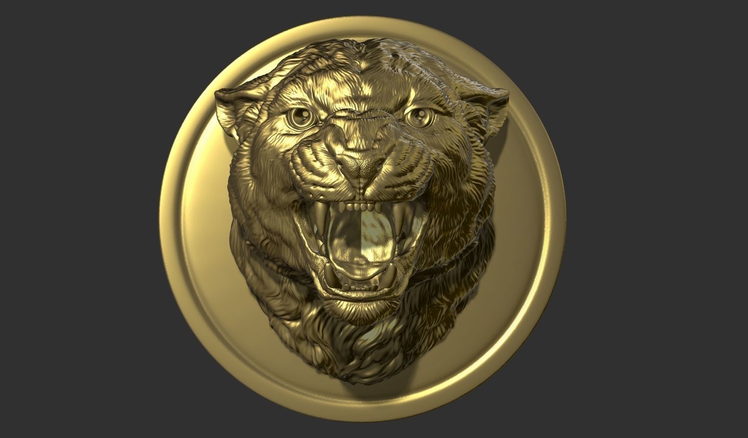  Panther grin head 3D print model_1