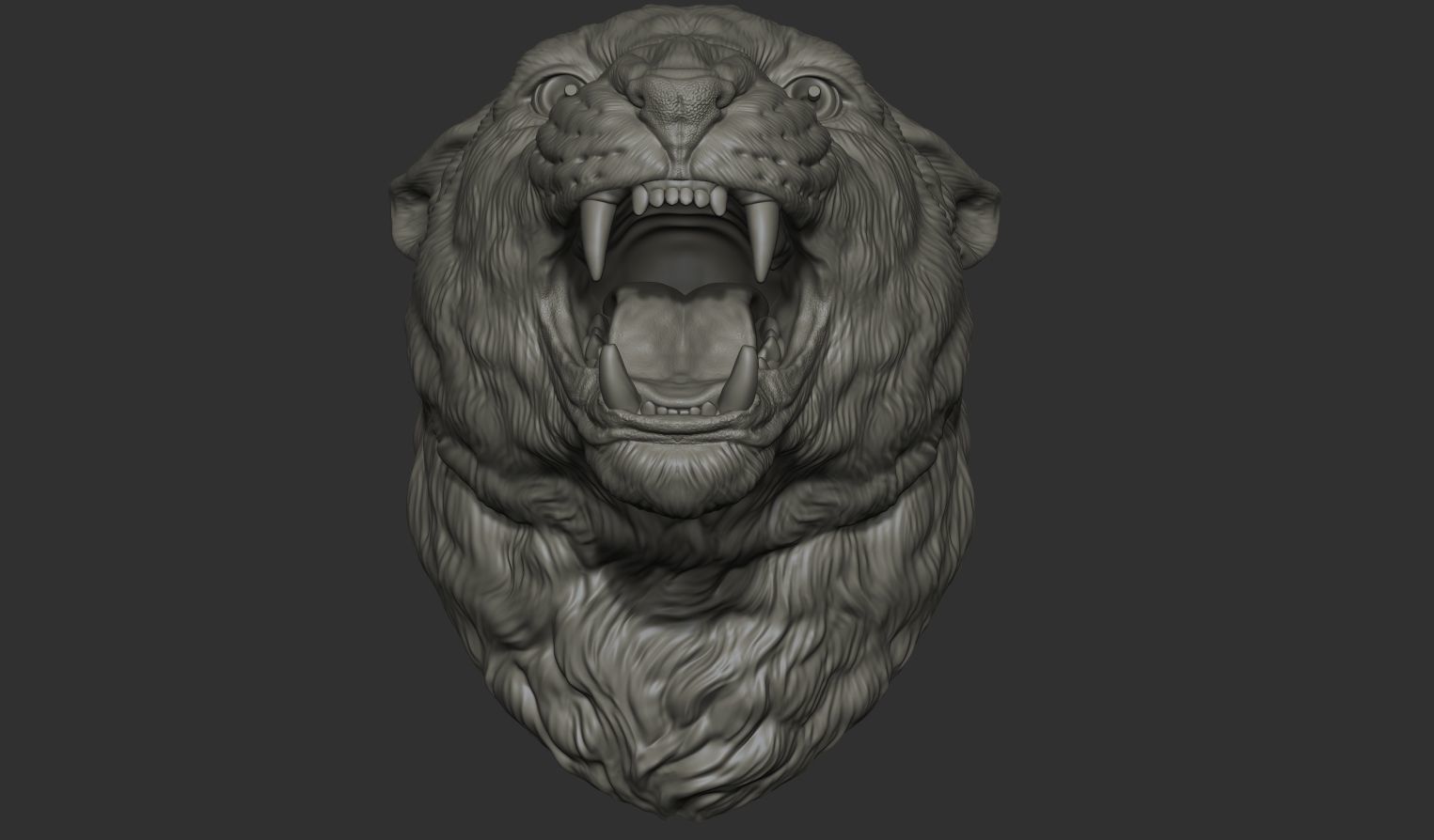 Panther grin head 3D print model_19