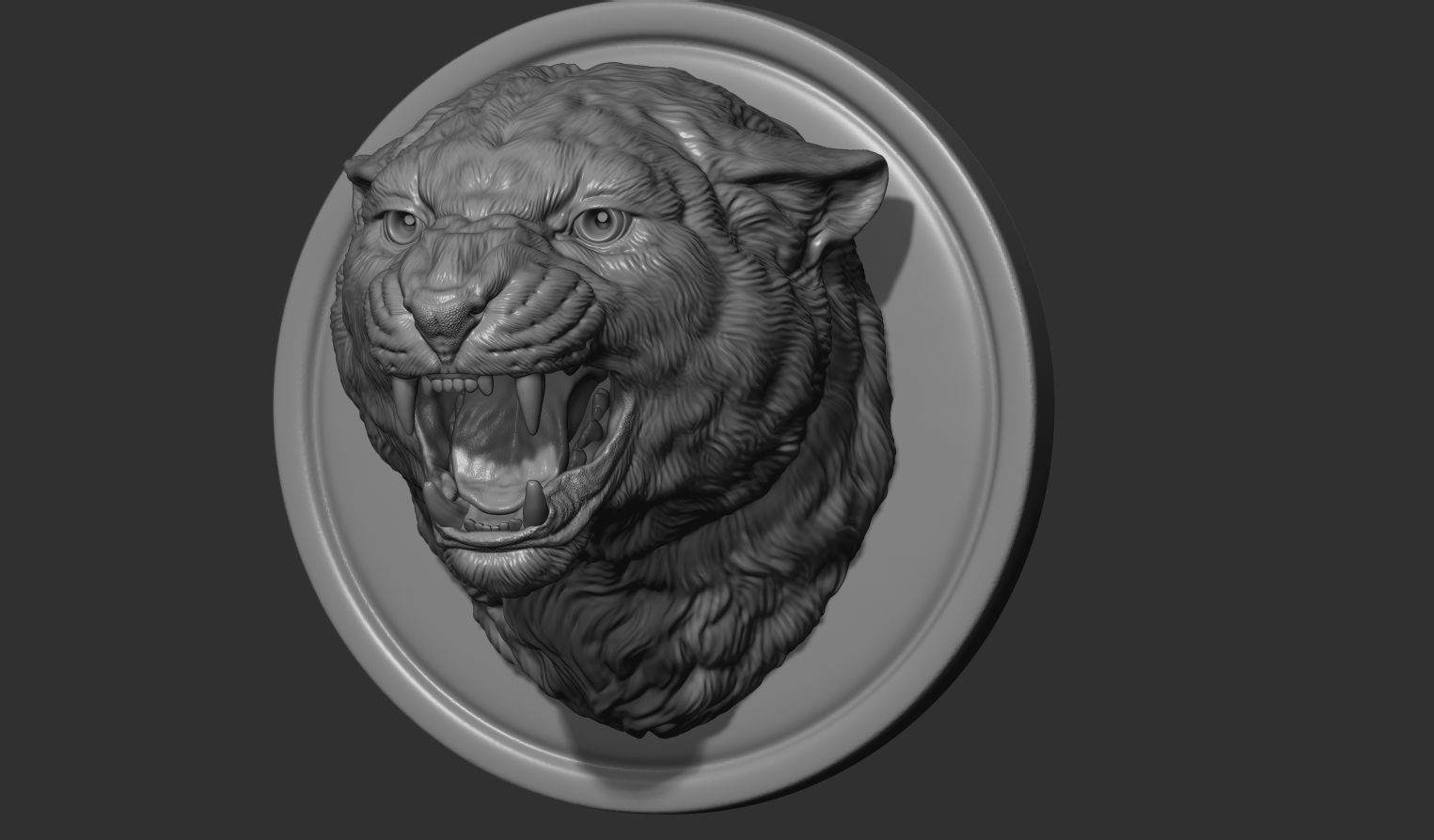  Panther grin head 3D print model_12