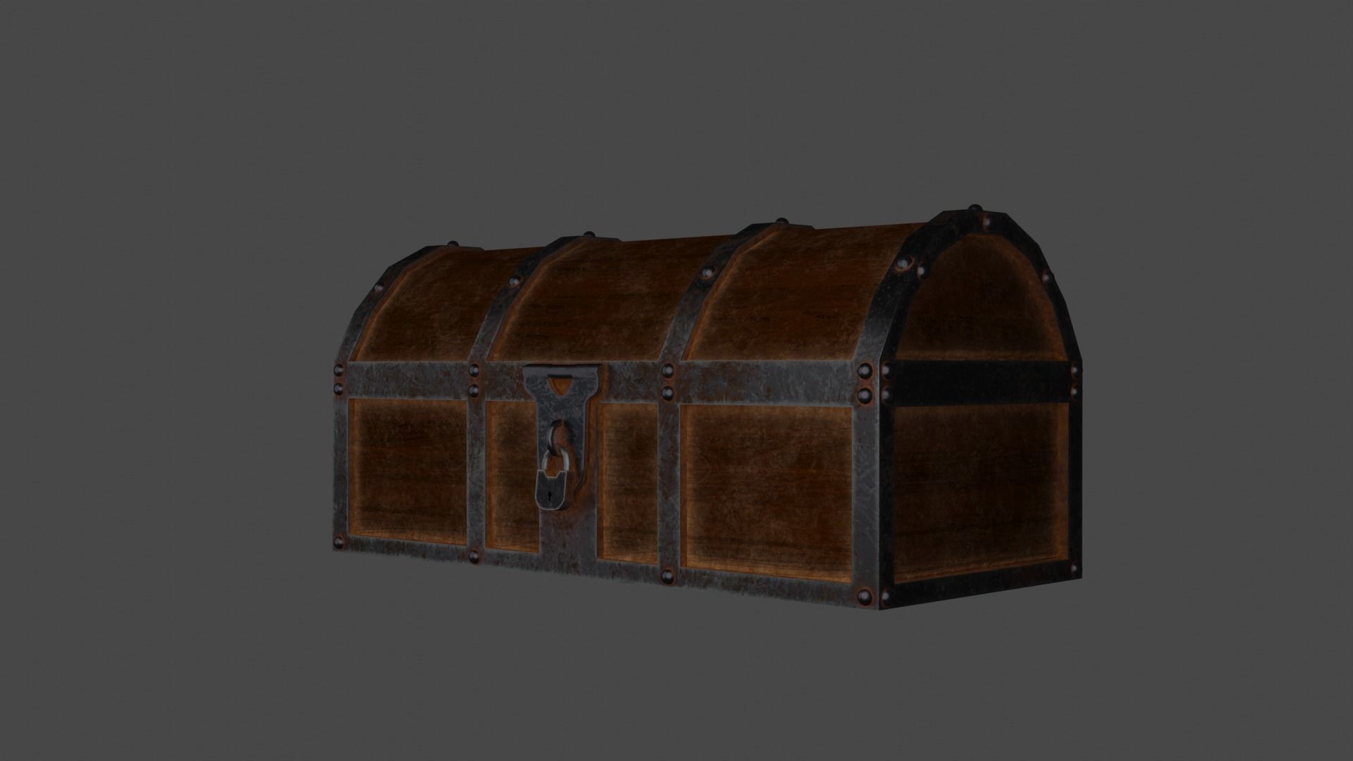 Chest of treasures Free 3D model_1