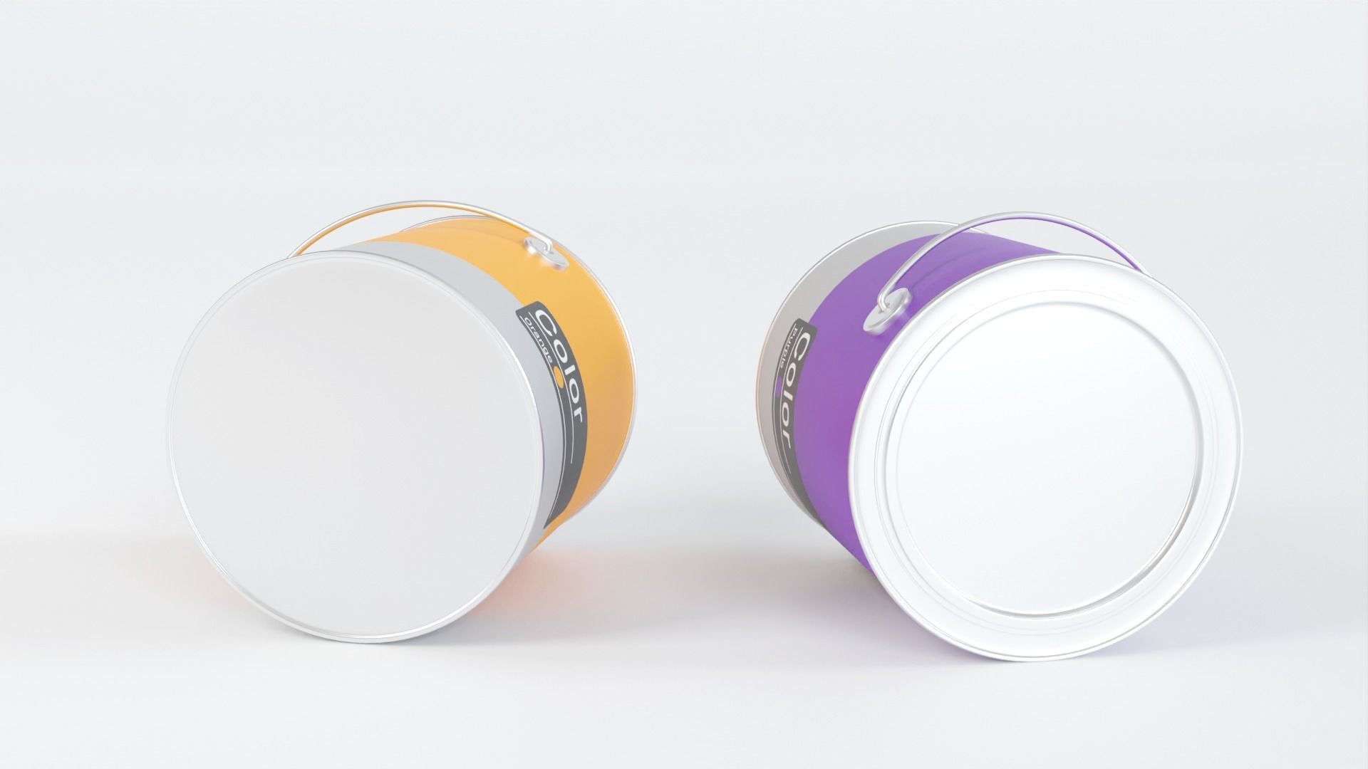 Paint Bucket Colors 3D model_3