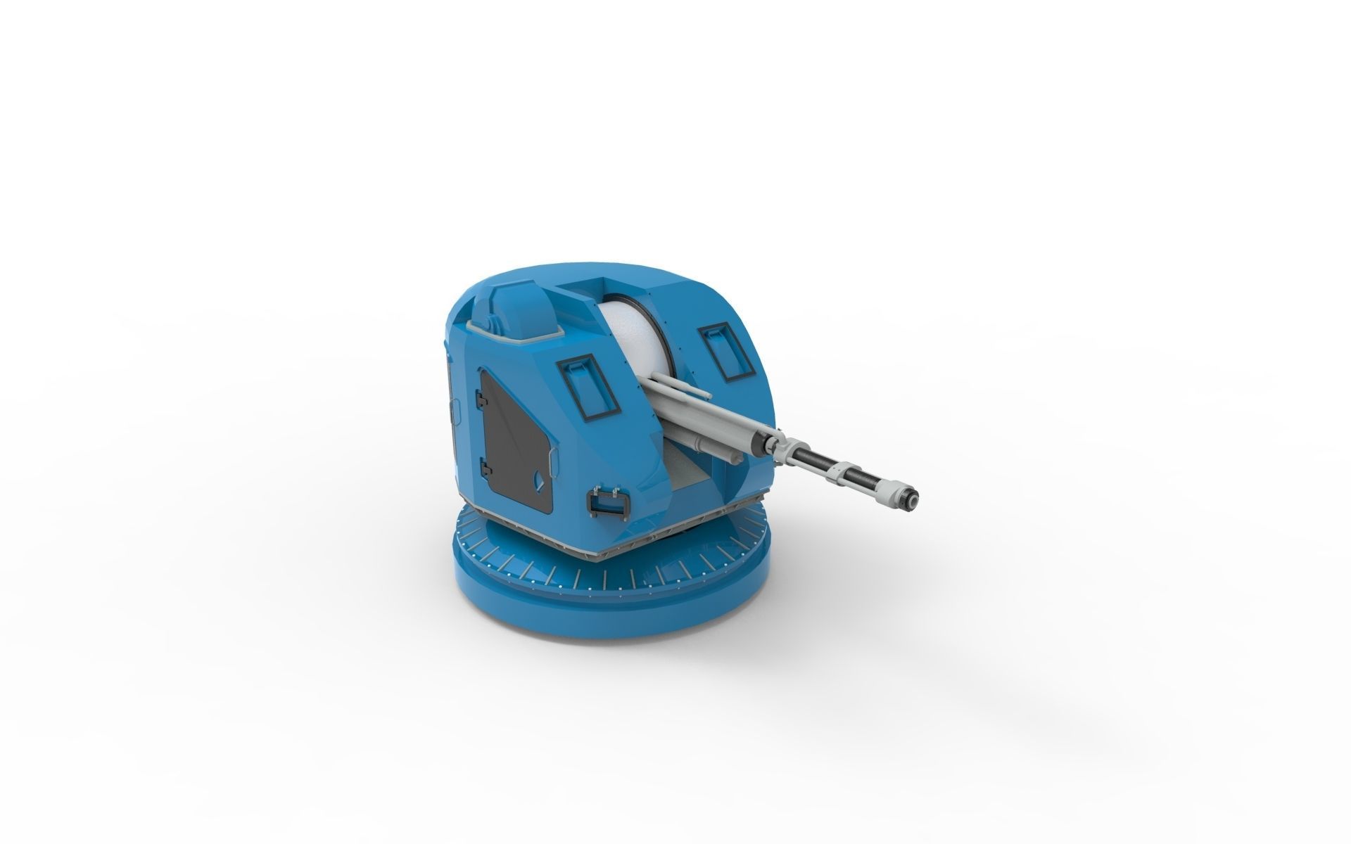 AK176 B machine gun 3D model_3