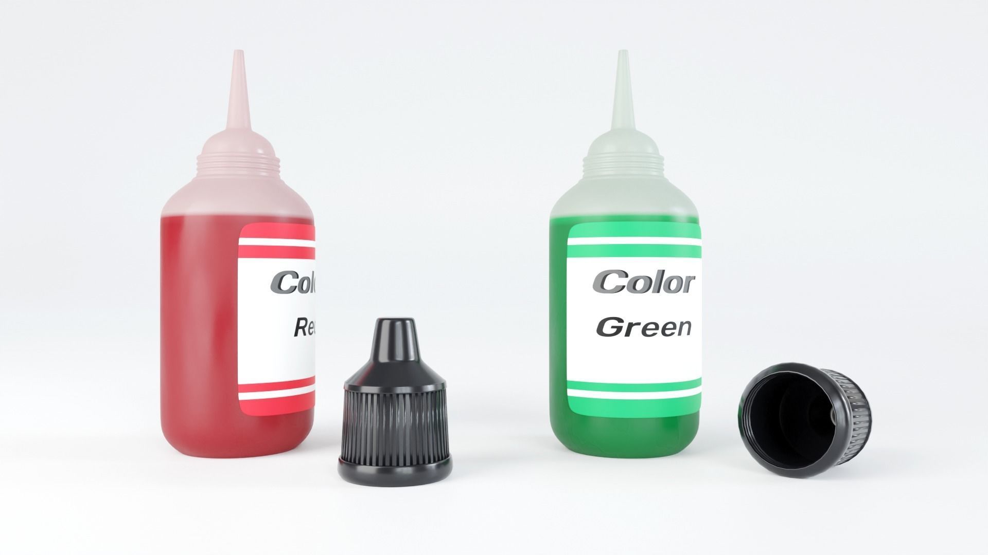 Game Paint Bottle Colors 3D model_5