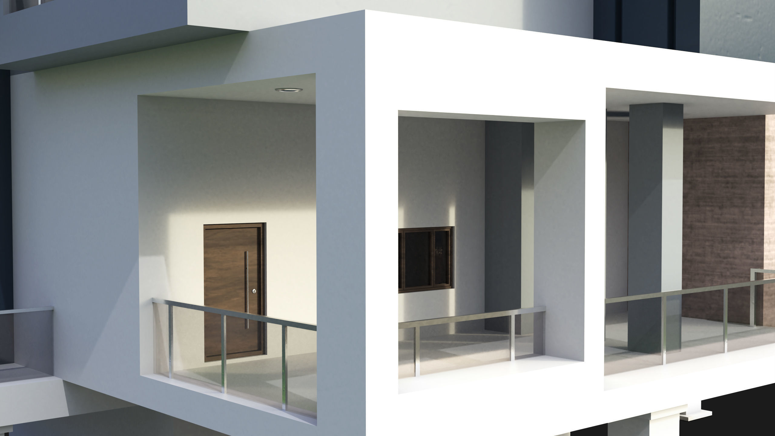 Modern House 02 All PBR Unity UE Textures Included Low-poly 3D model_11