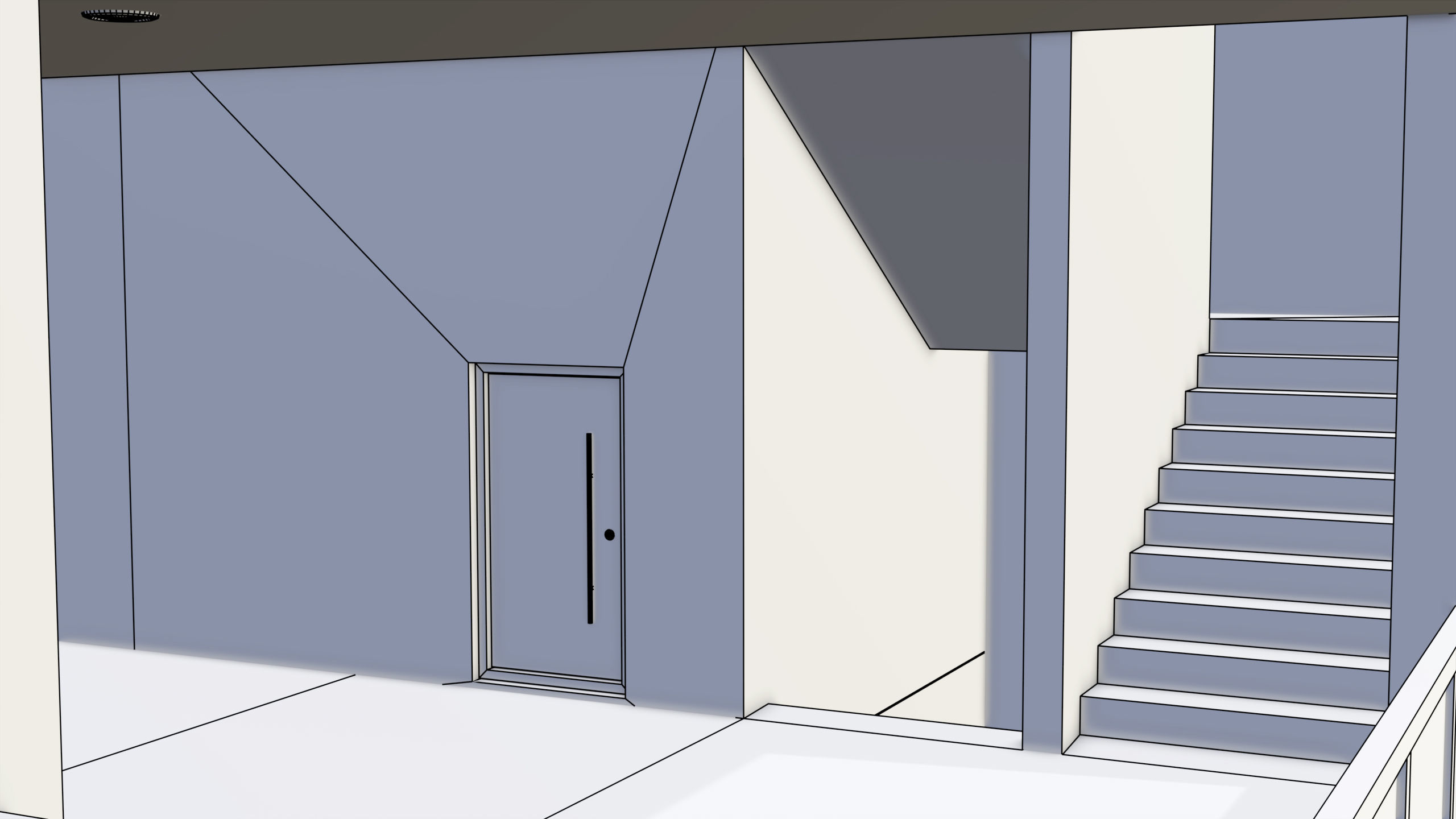 Modern House 02 All PBR Unity UE Textures Included Low-poly 3D model_26