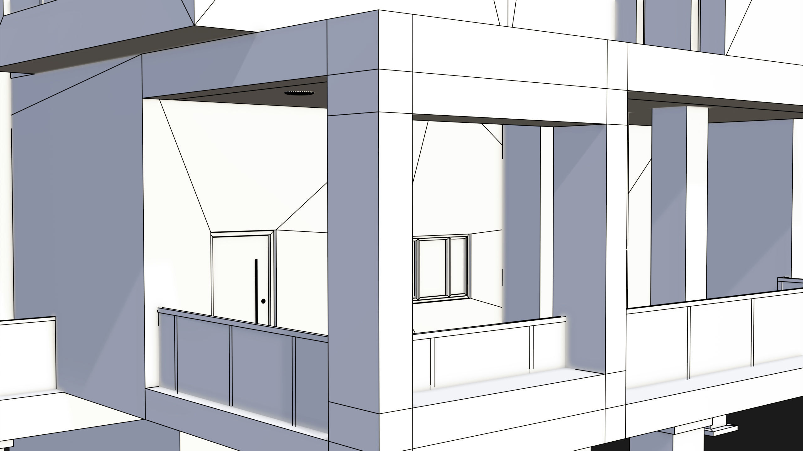 Modern House 02 All PBR Unity UE Textures Included Low-poly 3D model_27