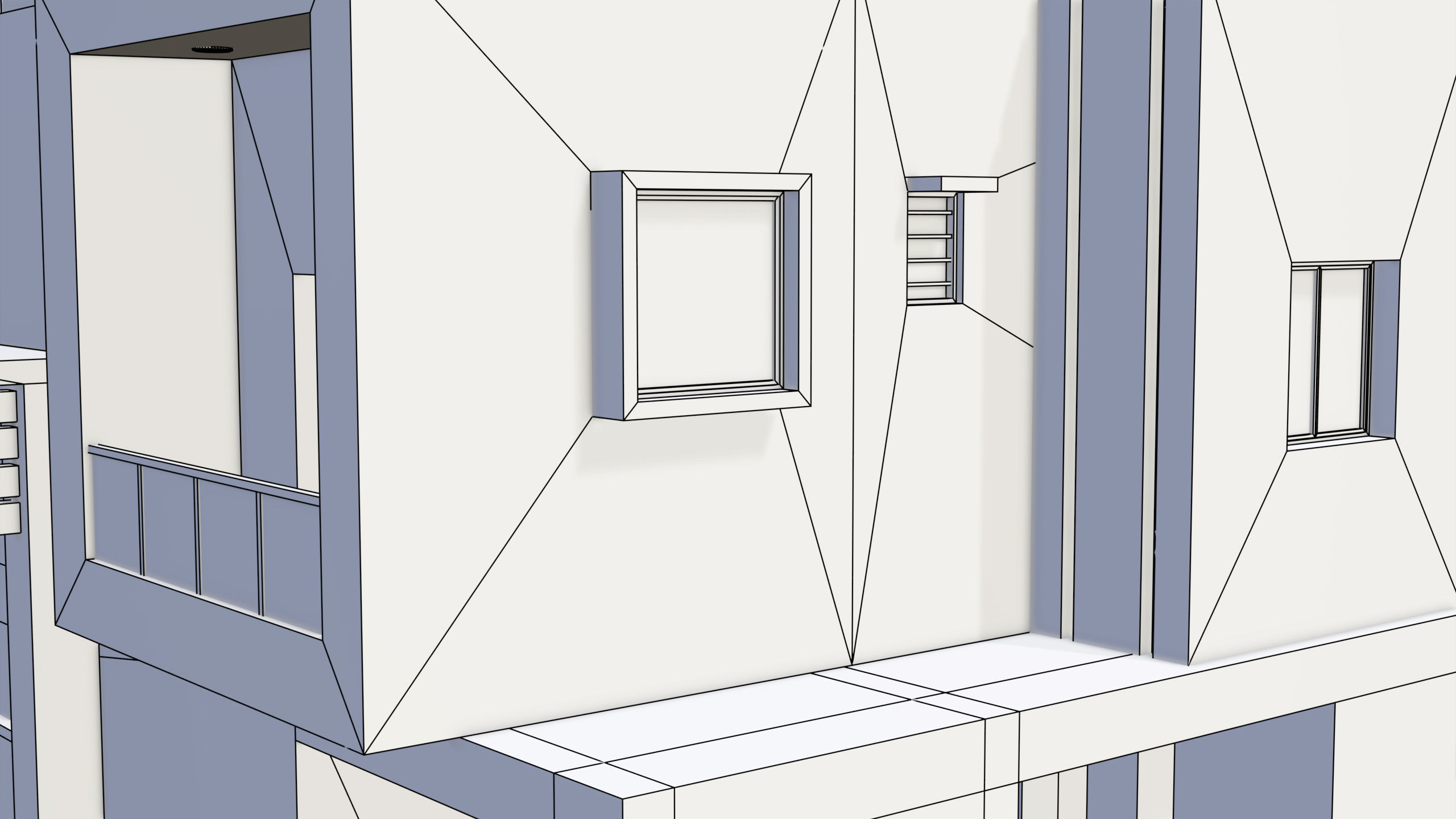 Modern House 02 All PBR Unity UE Textures Included Low-poly 3D model_28