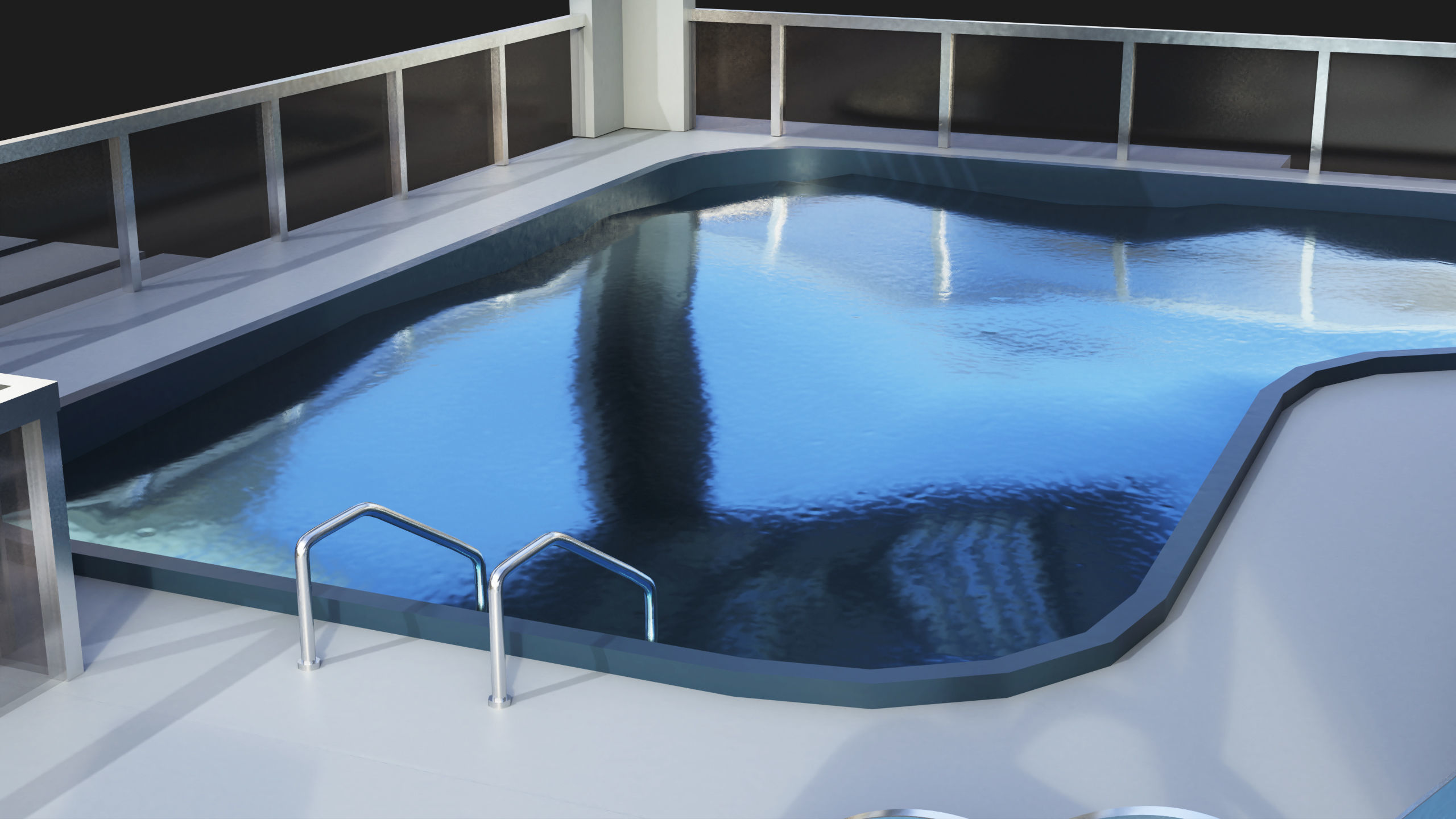 Modern House 02 All PBR Unity UE Textures Included Low-poly 3D model_14