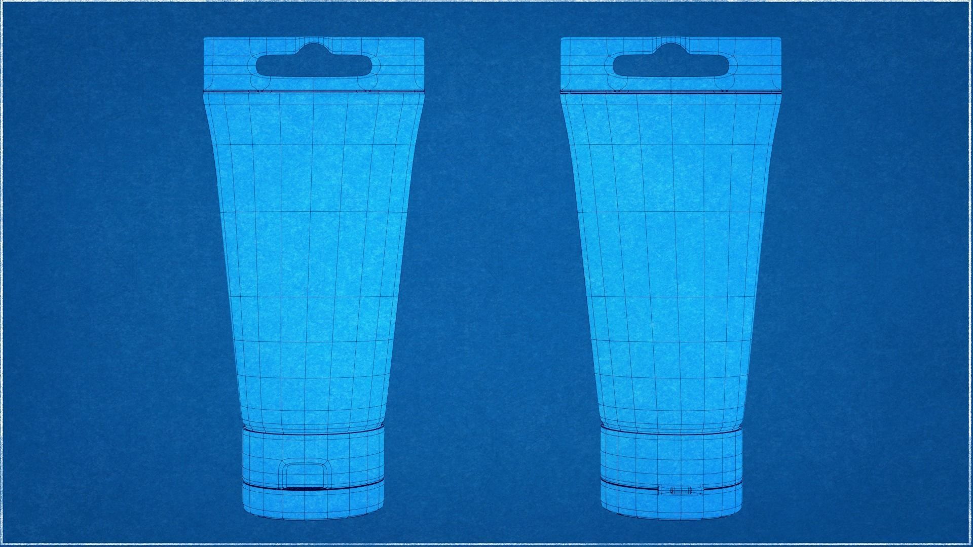 Acrylic Paint Pot Colors 3D model_9