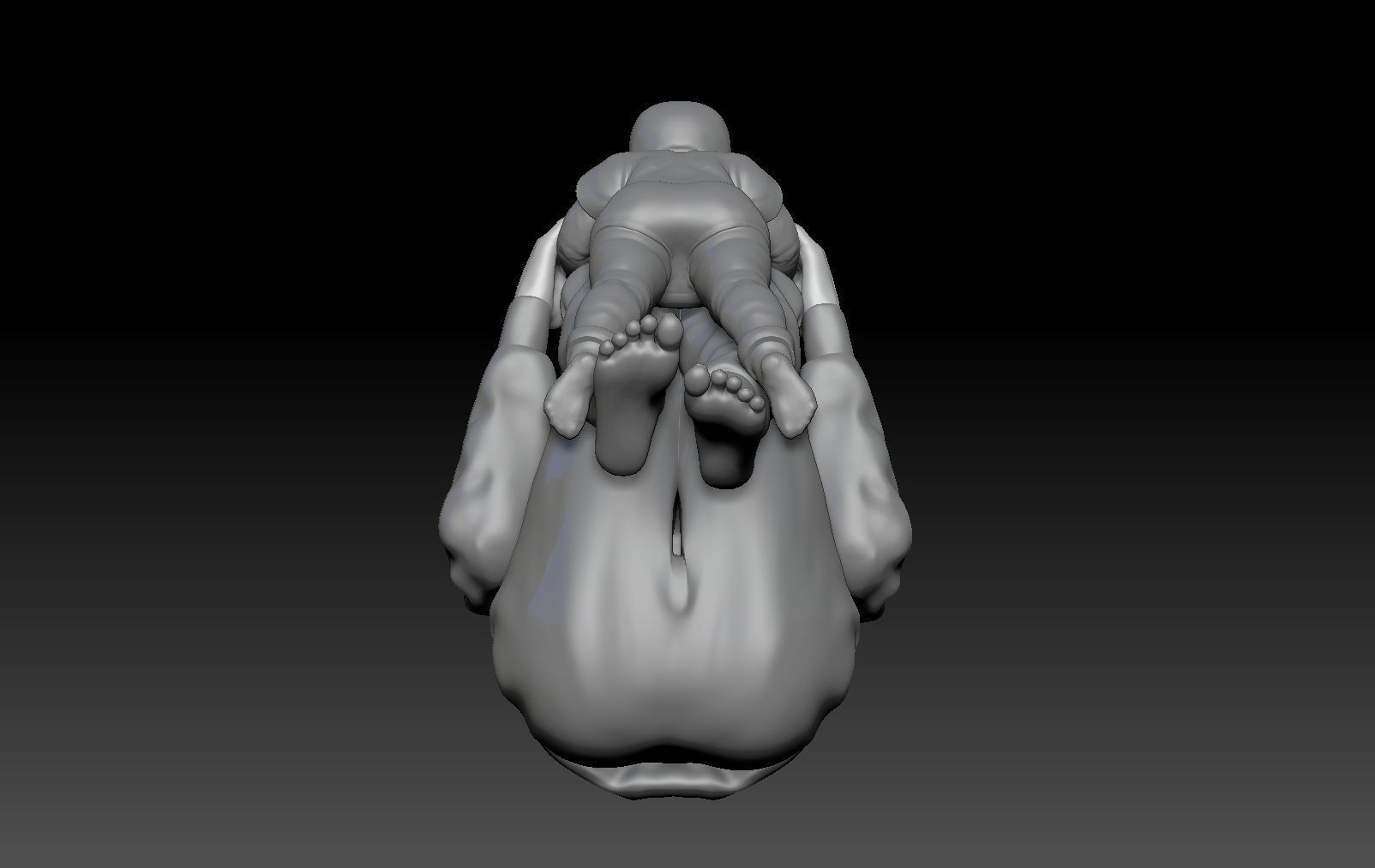 MOM AND NEWBORN 3 3D print model_2