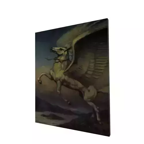 Pegasus wall frame  Low-poly 3D model