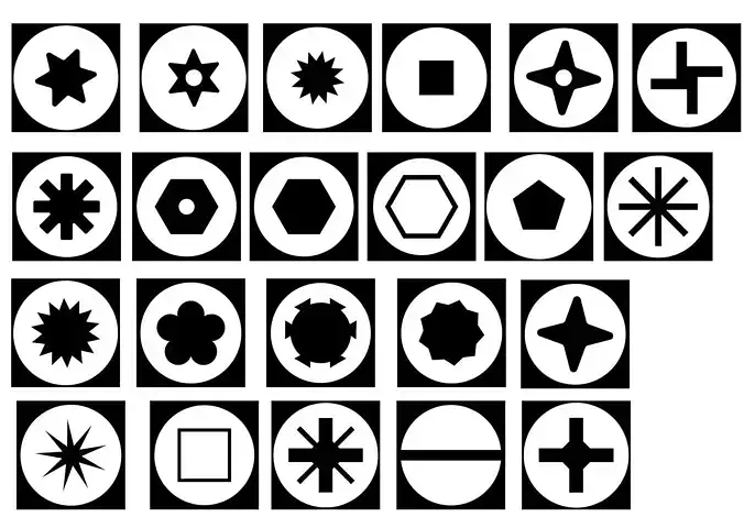 Alpha pack screws for substance painter Texture