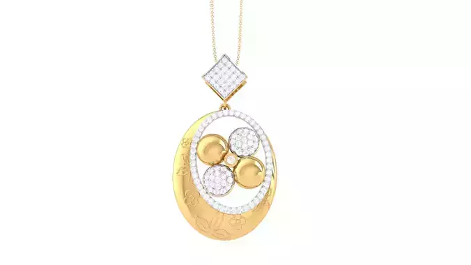 Women Pendant 3dm STL OBJ FBX Renders Details