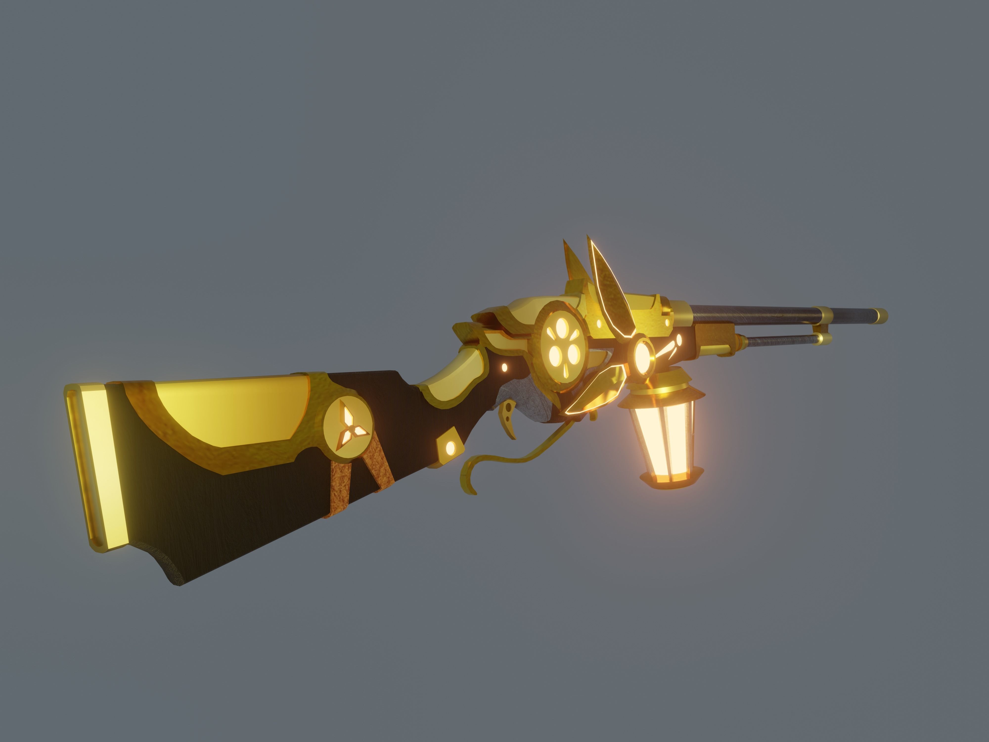 Musket gun 3d model 3D model_2