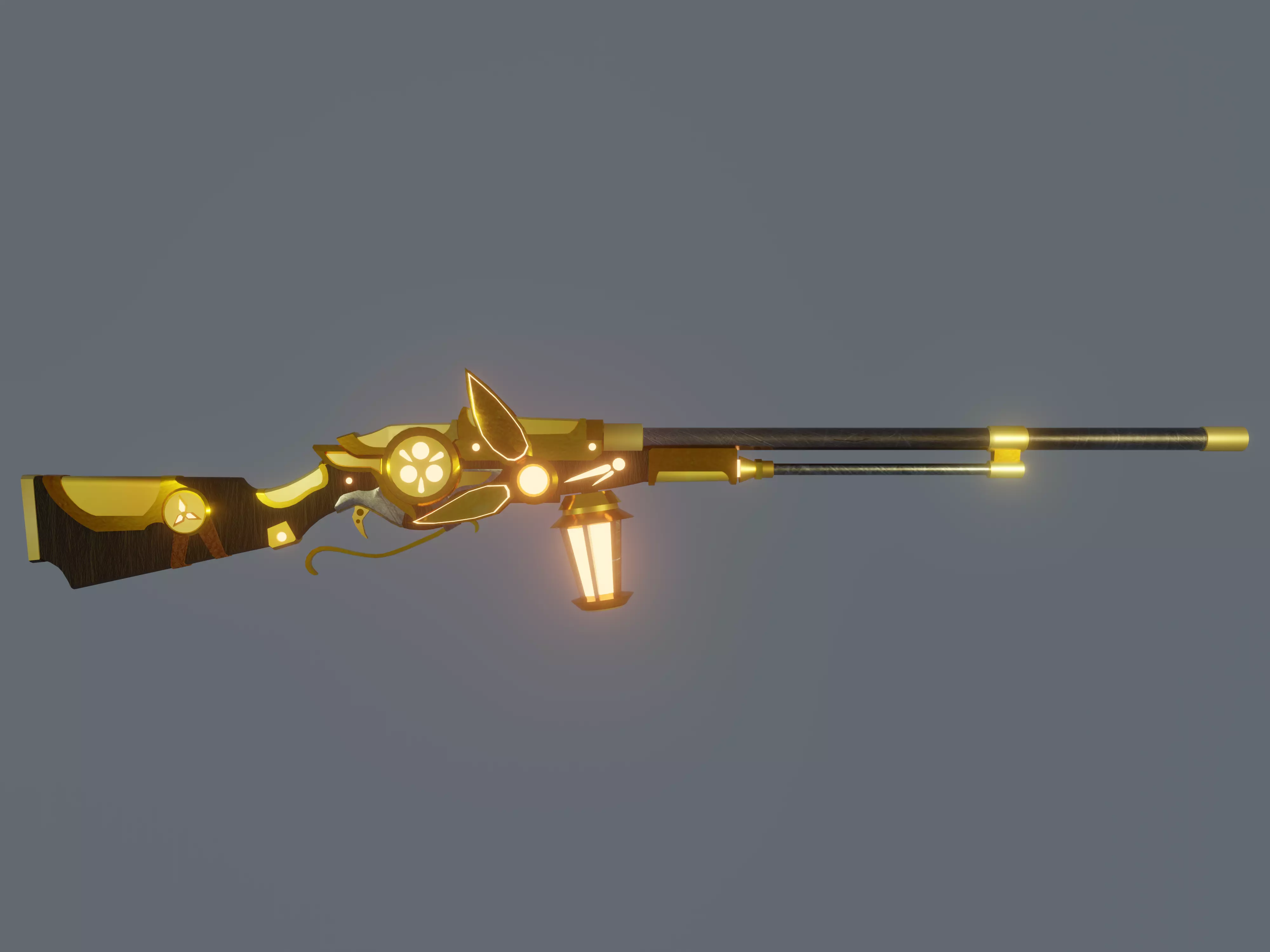 Musket gun 3d model 3D model_0