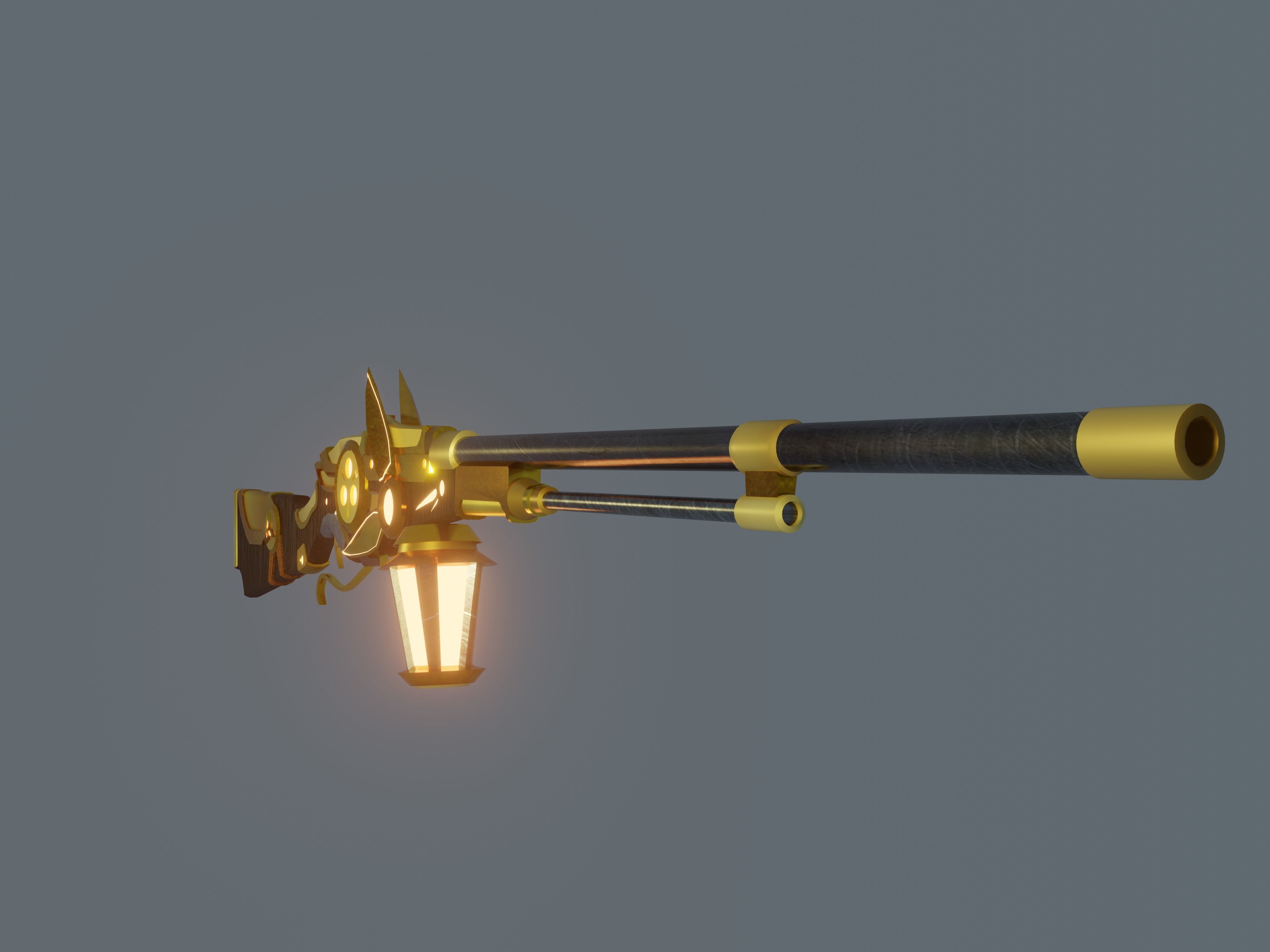 Musket gun 3d model 3D model_1