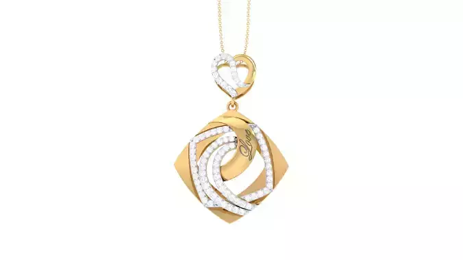 Women Pendant 3dm STL OBJ FBX Renders Details