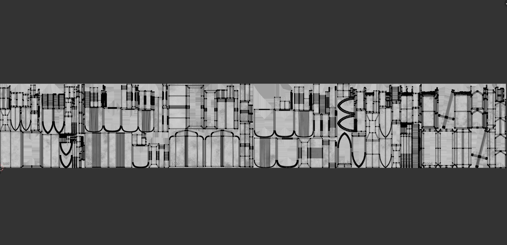 Low-poly PBR Gravestone set 6 items Low-poly 3D model_20