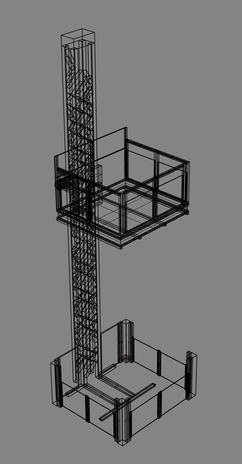 Industrial Lift Free 3D model_3