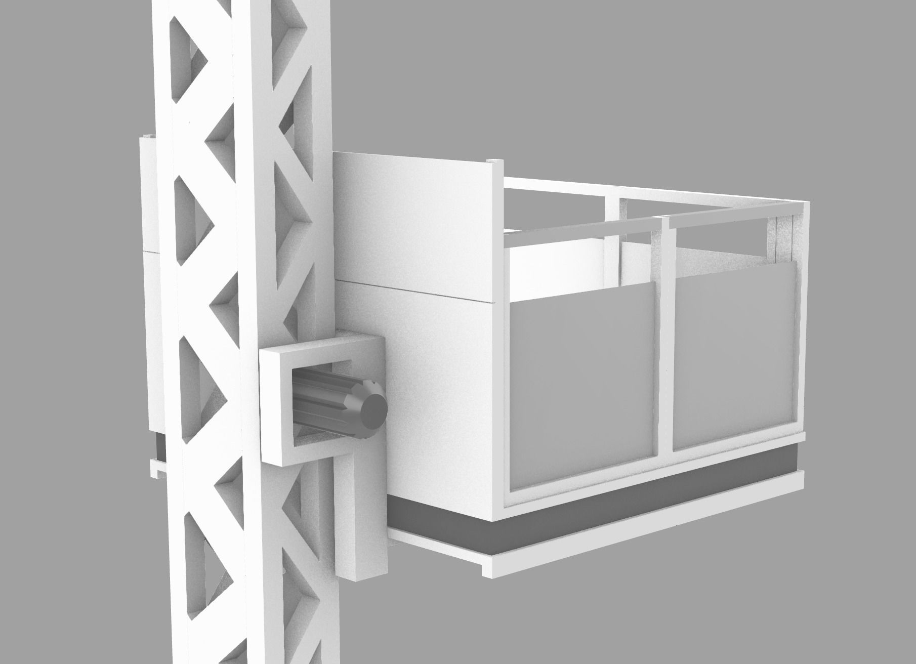 Industrial Lift Free 3D model_2