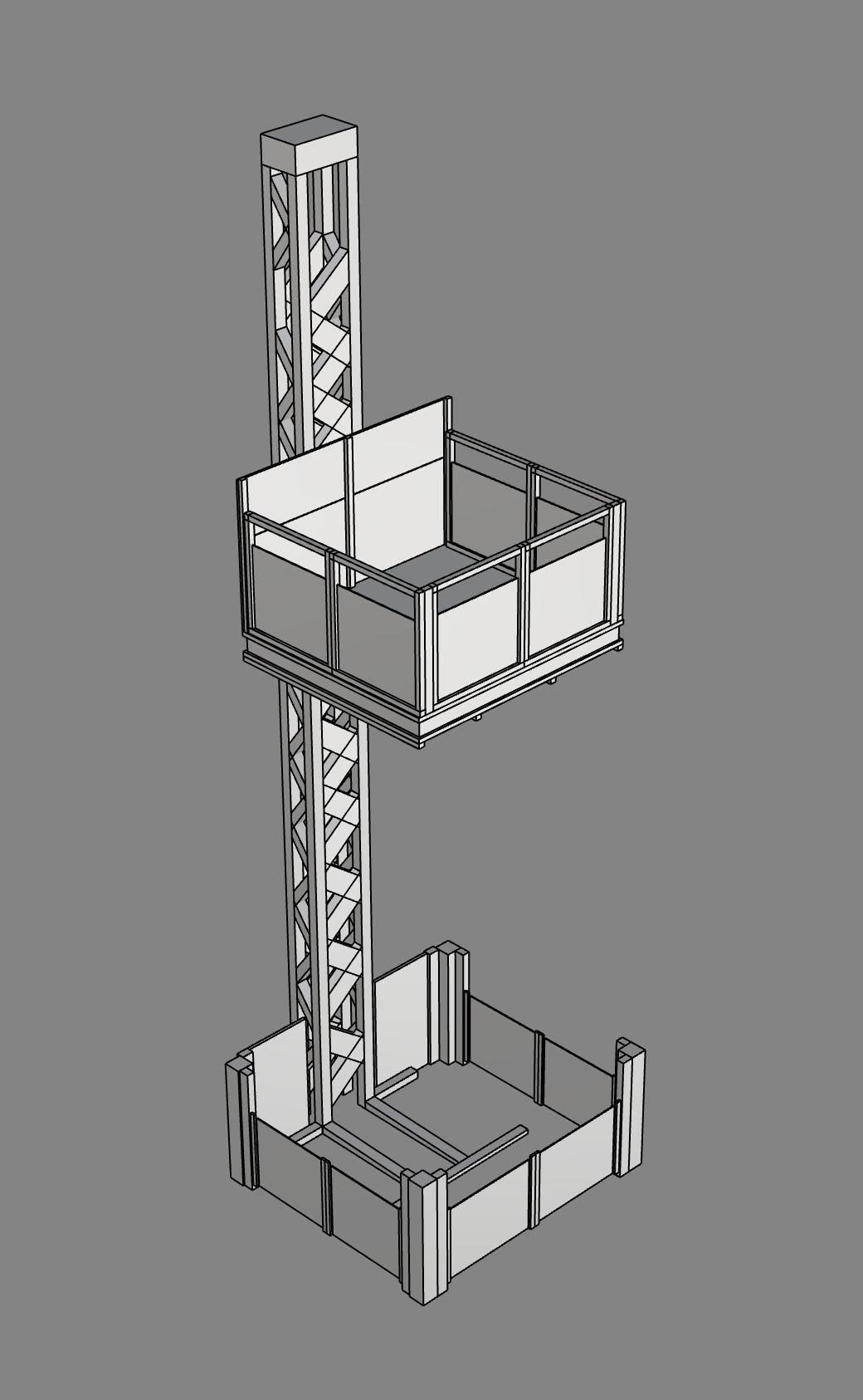 Industrial Lift Free 3D model_1