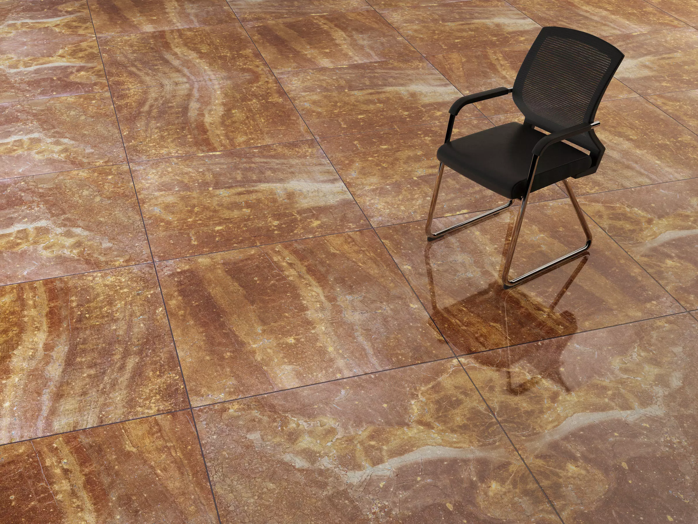 T3D Marble Stone Brown 4 Gloss Tile 1000 x 1000 mm Texture Map Texture_0