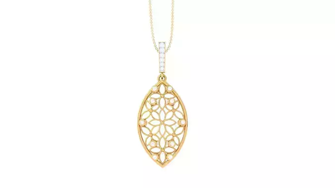 Women Pendant 3dm STL OBJ FBX Renders Details