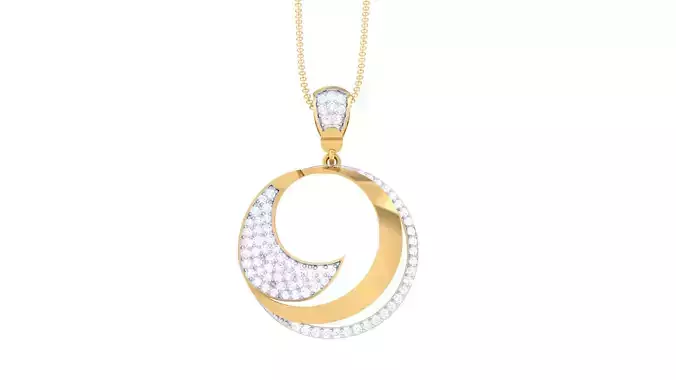Women Pendant 3dm STL OBJ FBX Renders Details