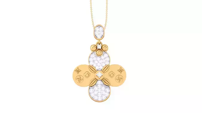 Women Pendant 3dm STL OBJ FBX Renders Details