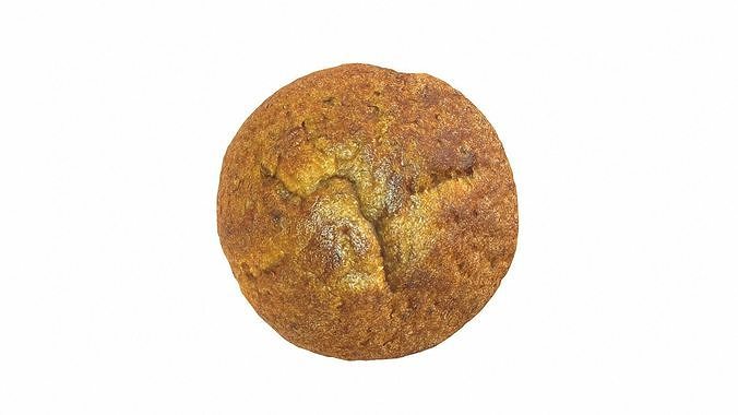 Banana cakes style2 Low-poly 3D model 7