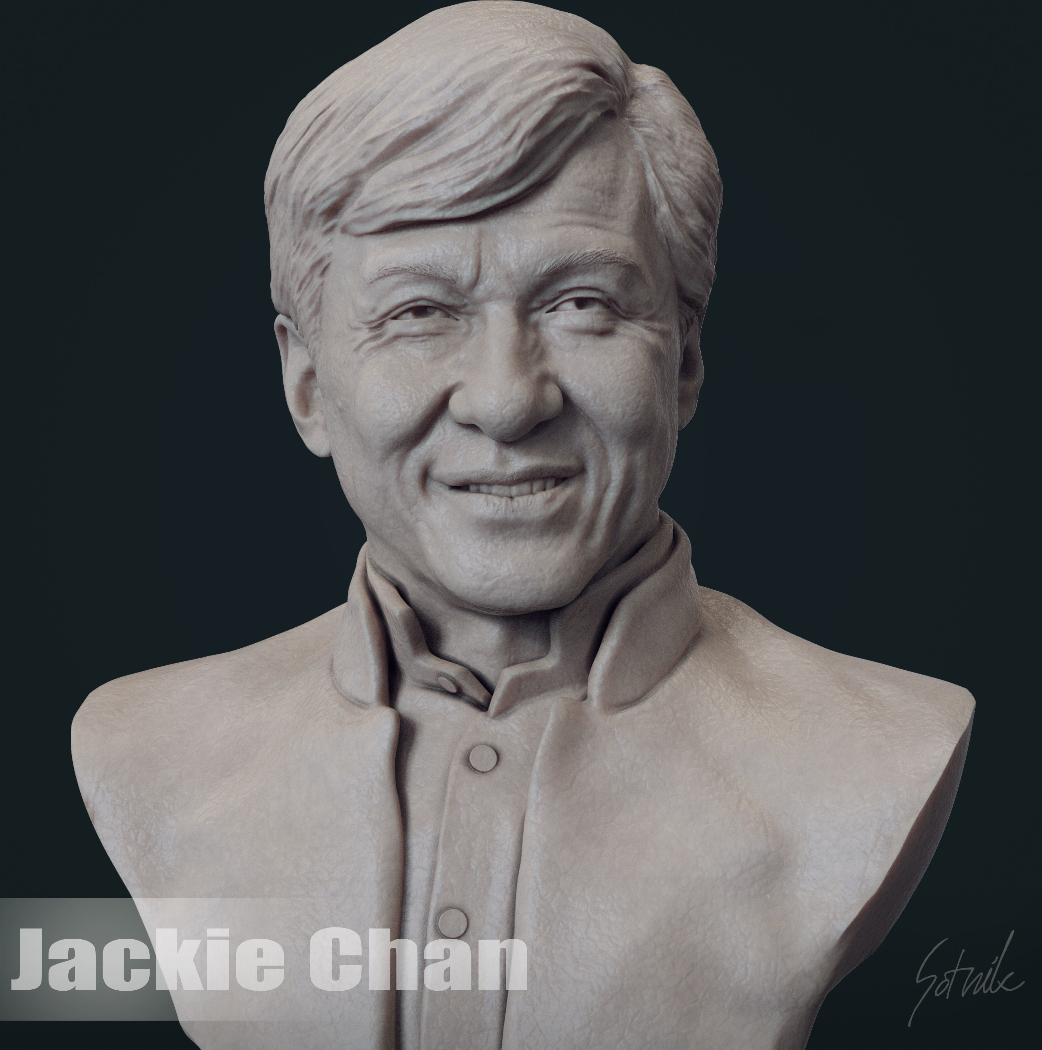 Jackie Chan 3D print model_14