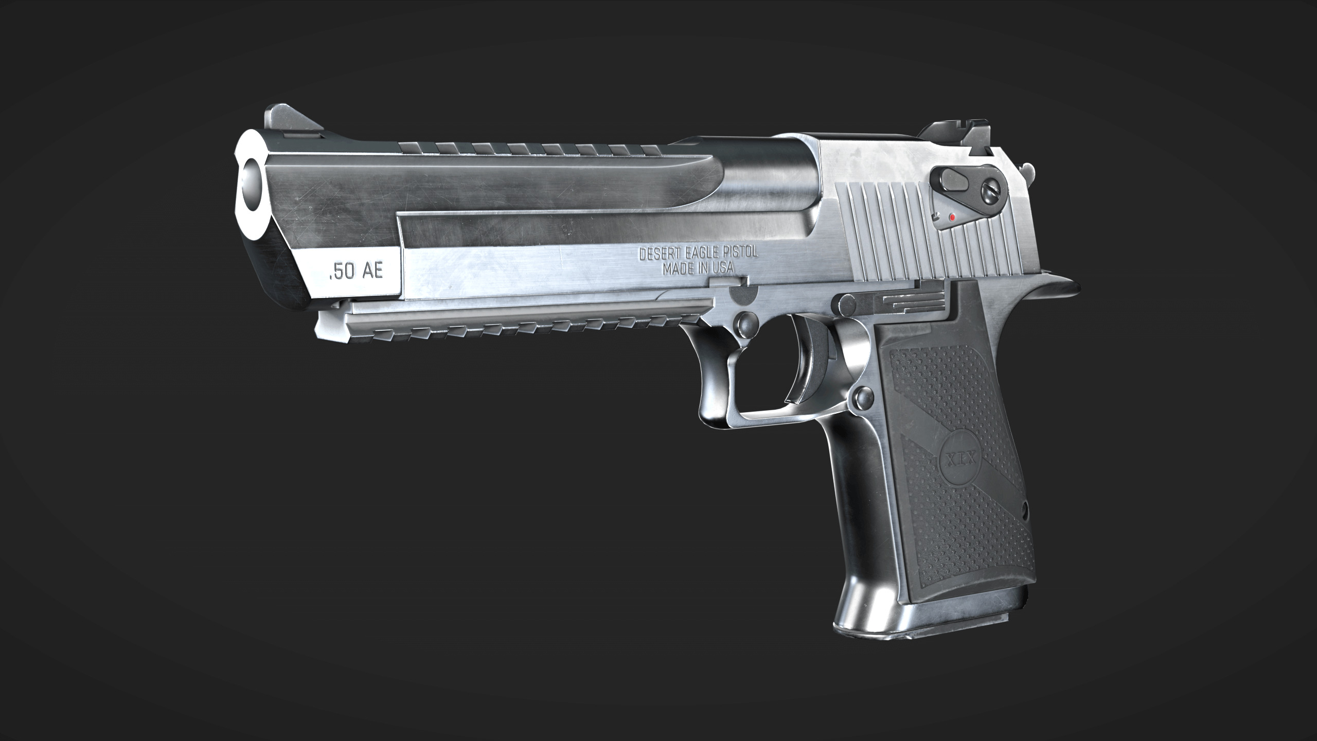Desert Eagle Low-poly 3D model_2