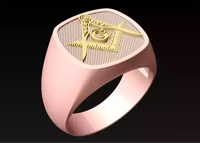 Freemasonry Rings - N1356 3D print model