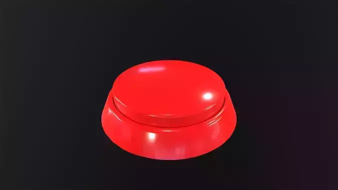 Round button 3D Model Low-poly 3D model