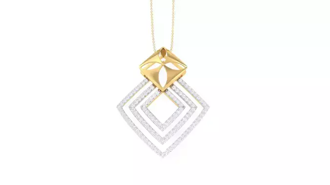 Women Pendant 3dm STL OBJ FBX Renders Details