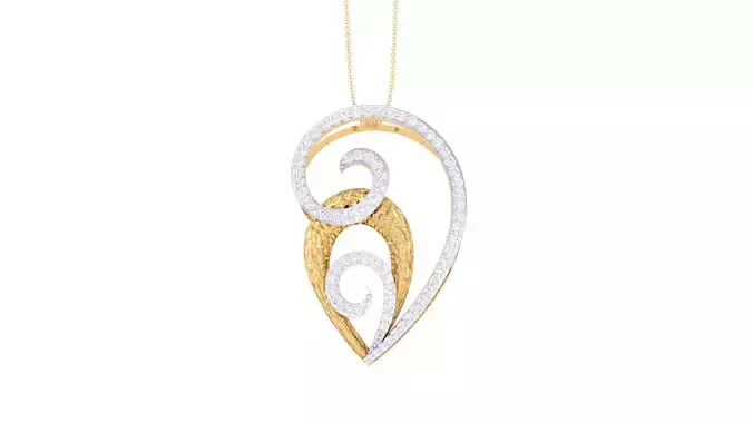 Women Pendant 3dm STL OBJ FBX Renders Details