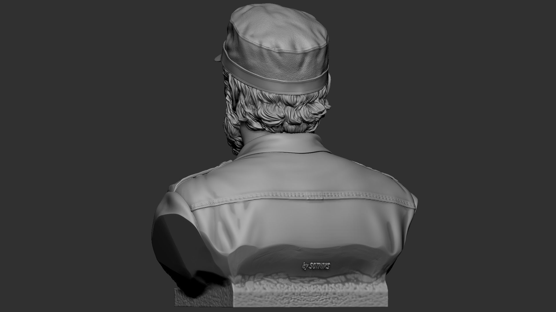 Fidel Castro 3D print model_8