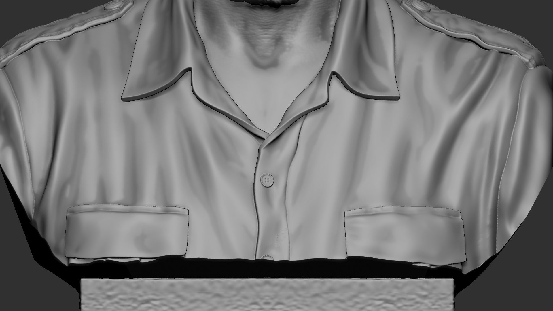 Fidel Castro 3D print model_26