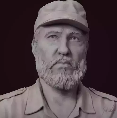 Fidel Castro 3D print model