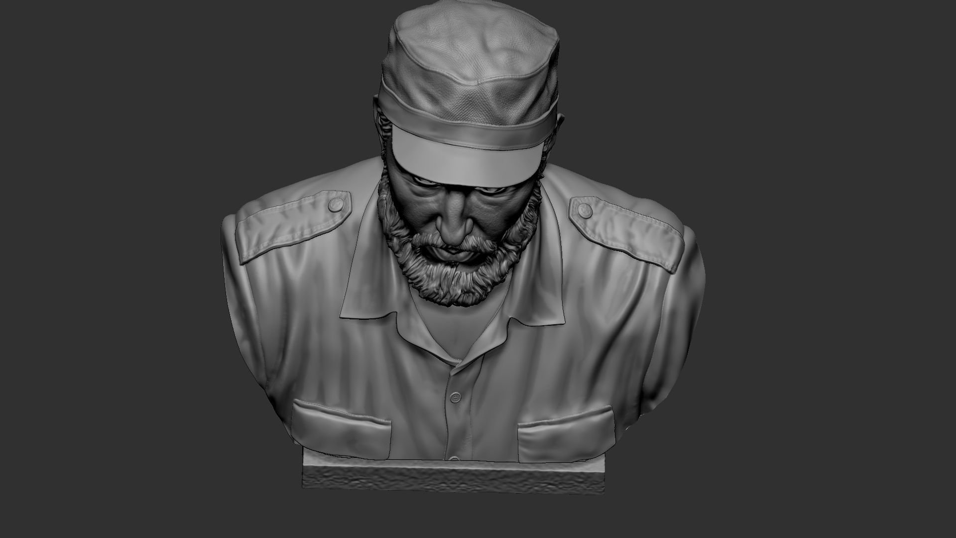 Fidel Castro 3D print model_29