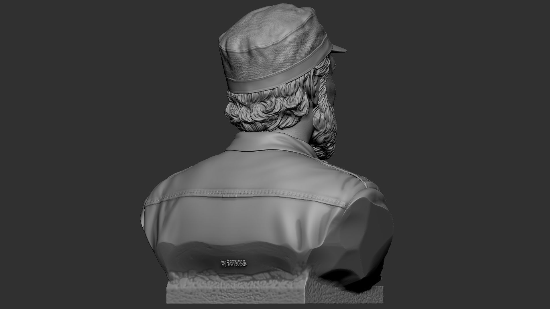 Fidel Castro 3D print model_11