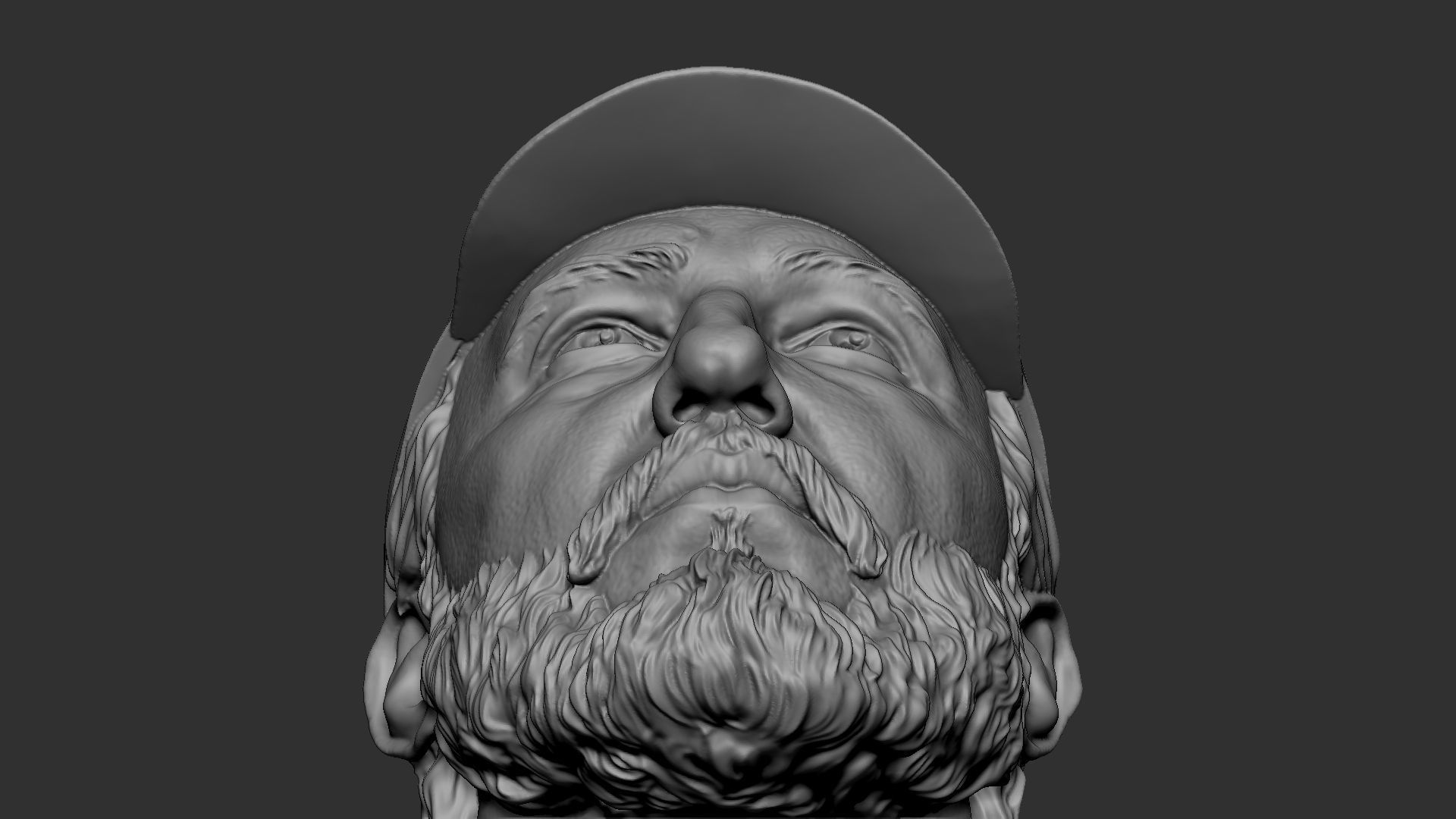 Fidel Castro 3D print model_34