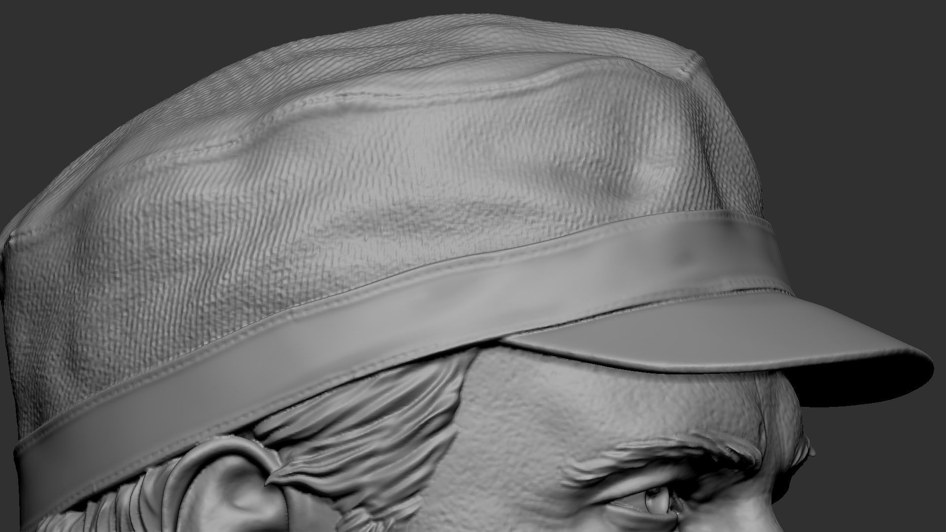 Fidel Castro 3D print model_24