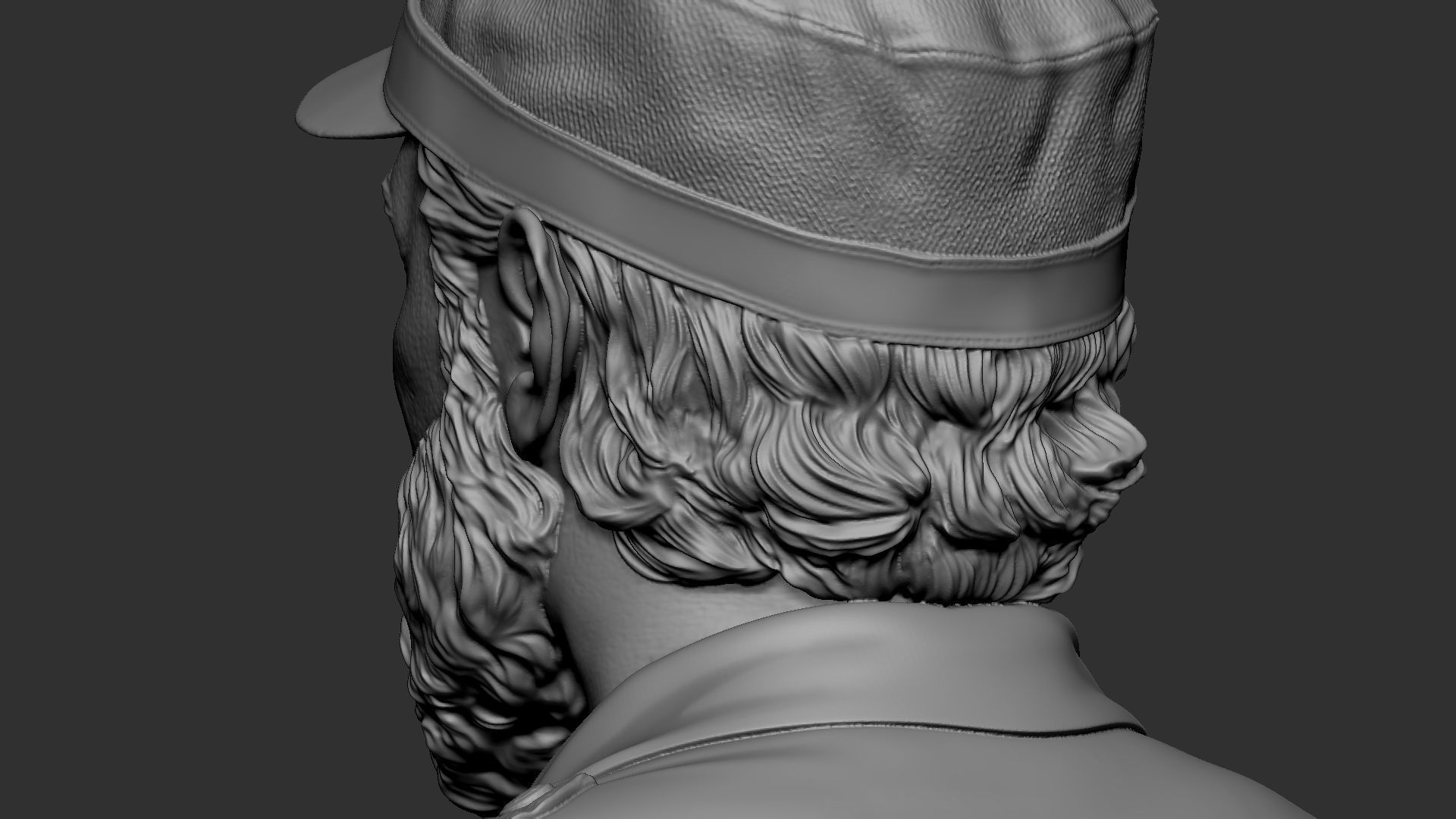 Fidel Castro 3D print model_35