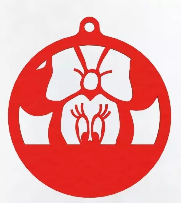 Mickey Mouse christmas tree decoration 3D print model_0