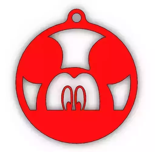 Mickey Mouse christmas tree decoration 3D print model